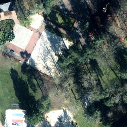 Sand Volleyball Court — aerial view