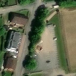 Sand Volleyball Court in Rödinghausen, Nordrhein-Westfalen — aerial view