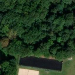 Sand Volleyball Court, Bad Oeynhausen — aerial view