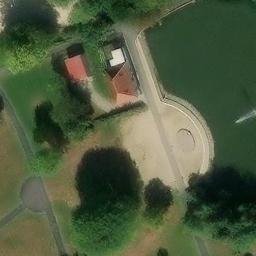 Volleyballfeld — aerial view