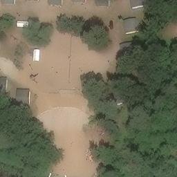 Sand Volleyball Court, Heidesee — aerial view