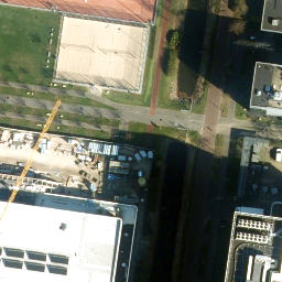 Sand Volleyball Court — aerial view