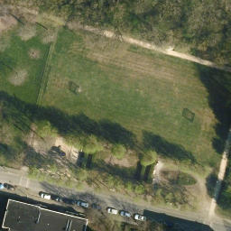 Grass Volleyball Court — aerial view