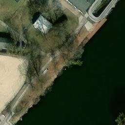 Sand Volleyball Court — aerial view