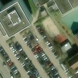 Sand Volleyball Court in Hildesheim, Niedersachsen — aerial view