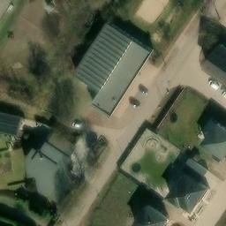 Sand Volleyball Court, Magdeburg — aerial view