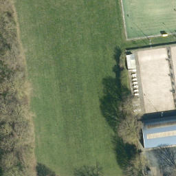 Sand Volleyball Court — aerial view