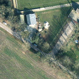 Sand Volleyball Court — aerial view