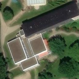 Sand Volleyball Court, Bad Rothenfelde — aerial view