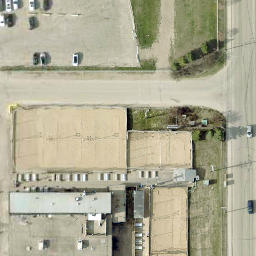 Nutana Sector Beach Volleyball Court #4 — aerial view