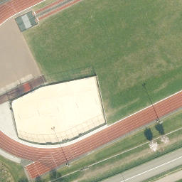 Sand Volleyball Court — aerial view
