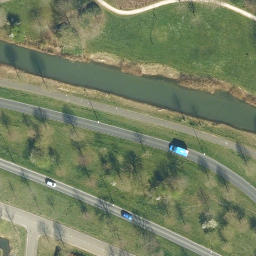 Grass Volleyball Court — aerial view