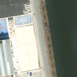 Sand Volleyball Court — aerial view