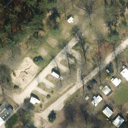 Sand Volleyball Court — aerial view