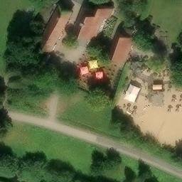 Sand Volleyball Court, Bielefeld — aerial view
