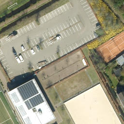 Sand Volleyball Court — aerial view