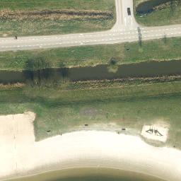 Sand Volleyball Court — aerial view
