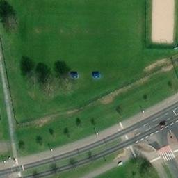 Sand Volleyball Court, Salzgitter — aerial view