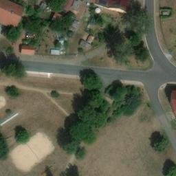 Sand Volleyball Court, Rabenstein/Fläming — aerial view