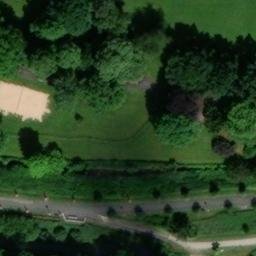 Sand Volleyball Court in Lemgo, Nordrhein-Westfalen — aerial view