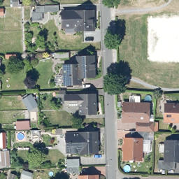 Sand Volleyball Court — aerial view
