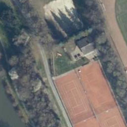 Sand Volleyball Court, Bockenem — aerial view