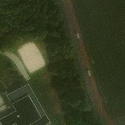 Sand Volleyball Court, Bielefeld — aerial view
