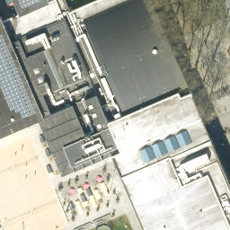 Sand Volleyball Court — aerial view