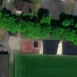Sand Volleyball Court — aerial view