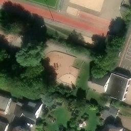Volleyball Court, Bielefeld — aerial view