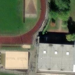 Sand Volleyball Court, Bad Pyrmont — aerial view