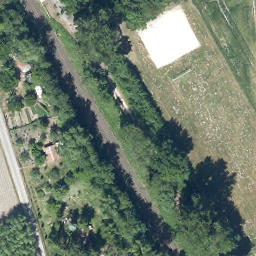 Sand Volleyball Court — aerial view