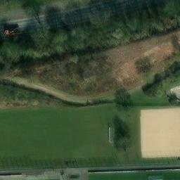 Sand Volleyball Court, Billerbeck — aerial view