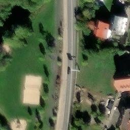 Sand Volleyball Court, Lügde — aerial view