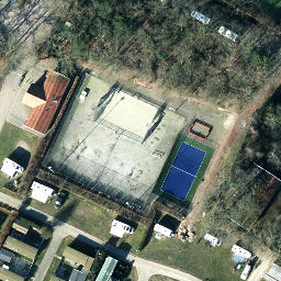 Volleyball Court — aerial view