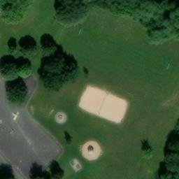Sand Volleyball Court, Münster — aerial view