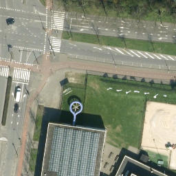 Sand Volleyball Court — aerial view