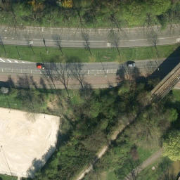 Sand Volleyball Court — aerial view