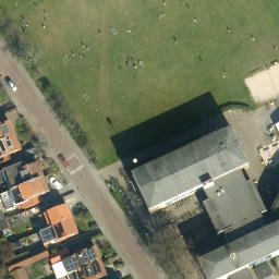 Sand Volleyball Court — aerial view