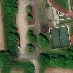 Sand Volleyball Court — aerial view