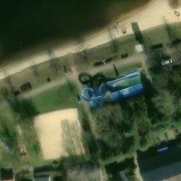 Volleyball Court, Hecklingen — aerial view