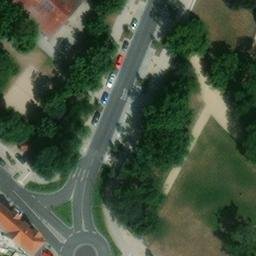 Sand Volleyball Court, Wittenberg — aerial view