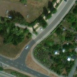 Sand Volleyball Court in Wittenberg, Sachsen-Anhalt — aerial view