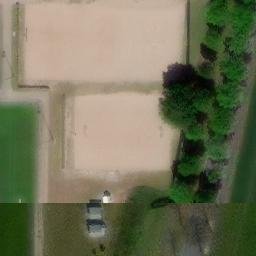 Sand Volleyball Court — aerial view
