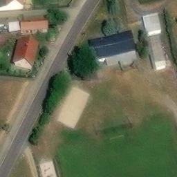 Sand Volleyball Court — aerial view