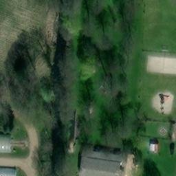 Sand Volleyball Court — aerial view