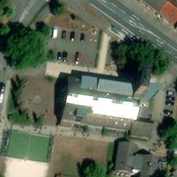 Sand Volleyball Court — aerial view