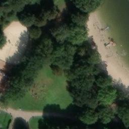 Sand Volleyball Court — aerial view