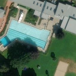 Sand Volleyball Court — aerial view