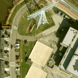 Sand Volleyball Court — aerial view